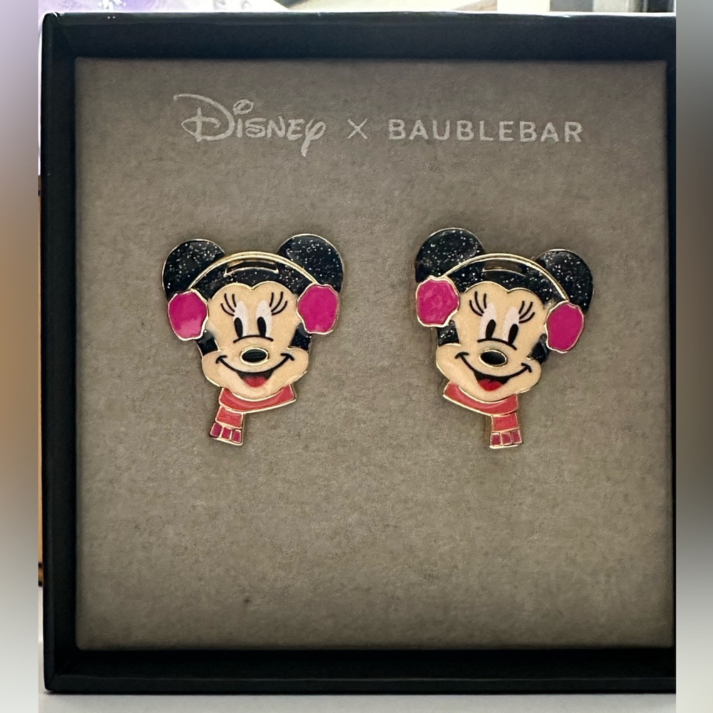 Disney X BaubleBar Minnie Mouse Earmuff Earrings